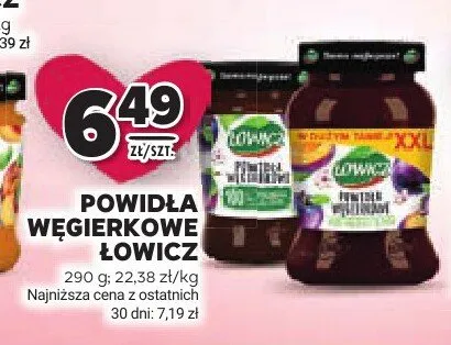 Powidła węgierkowe XXL Łowicz promocja w Stokrotka