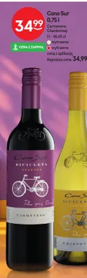 Wino czerwone Cono Sur Carmenere promocja w Żabka