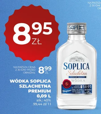 Wódka Soplica Szlachetna Premium 40% promocja w Duży Ben