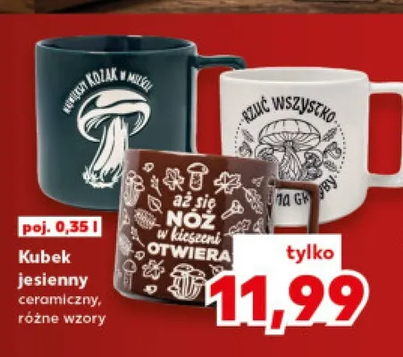 Kubek jesienny ceramiczny 0,35 l promocja w Kaufland