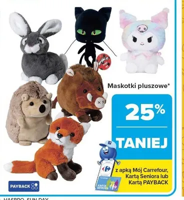 Maskotki pluszowe promocja w Carrefour