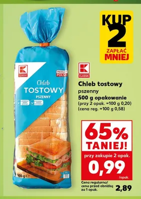 Chleb tostowy pszenny Classic promocja w Kaufland