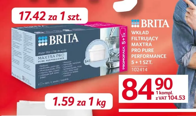 Wkład filtrujący Maxtra Pro Pure Performance 6-pak Brita promocja w Selgros