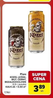 Piwo Kozel Ležák promocja w Carrefour Market