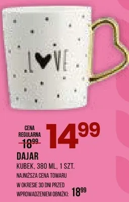 DAJAR kubek 380 ml, 1 szt promocja w Drogerie Natura