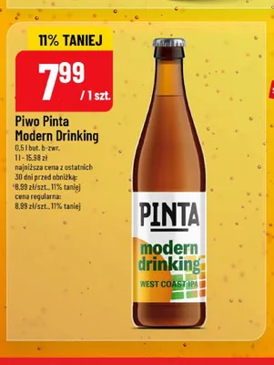 Piwo Pinta Modern Drinking West Coast IPA promocja w POLOmarket