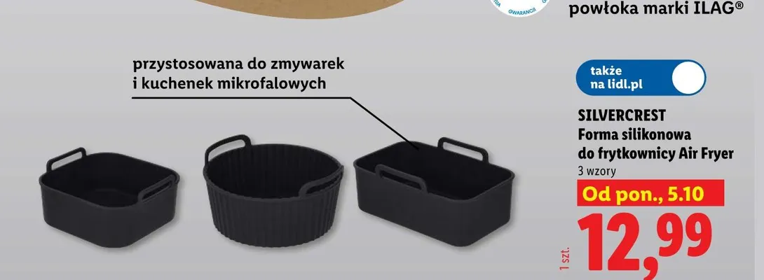 Forma silikonowa do frytkownicy Silvercrest promocja w Lidl