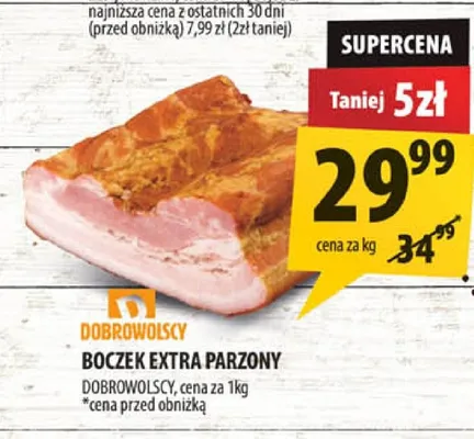 Boczek extra parzony Dobrowolscy promocja w Arhelan