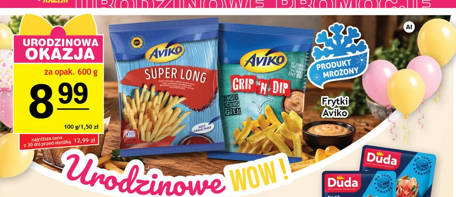 Frytki Grip 'n Dip Aviko promocja w Gram Market