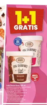 Lody popcorn-karmel Bracia Koral promocja w Twój Market