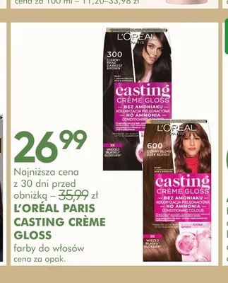 Farba do włosów L'Oréal Paris Casting Crème Gloss 300 Ciemny Brąz promocja w Super-Pharm
