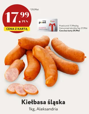Kiełbasa śląska Aleksandria promocja w Market Point