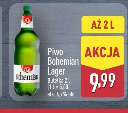 Piwo Bohemian Lager promocja w Aldi