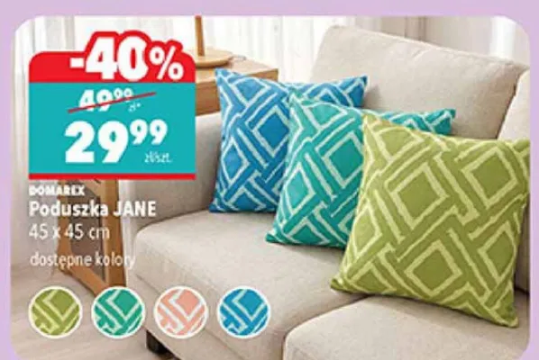 Poduszka Jane 45x45 cm  promocja w Biedronka