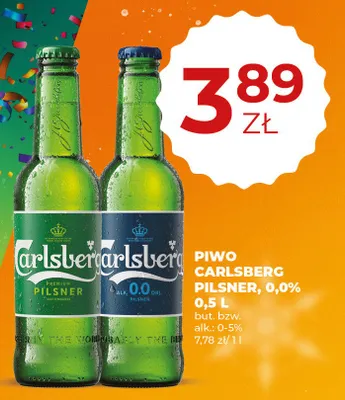 Piwo Carlsberg Pilsner 0,0% 0,5 l promocja w Duży Ben
