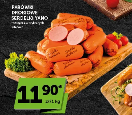 Parówki drobiowe serdelki Yano promocja w Groszek