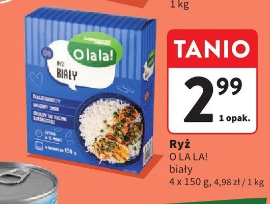 Ryż biały O la la! 4-pak promocja w Intermarche