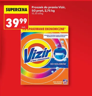 Proszek do prania Vizir promocja w Biedronka