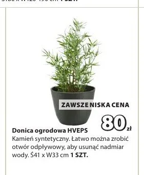 Donica ogrodowa HVEPS kamień syntetyczny S41xW33cm promocja w Jysk