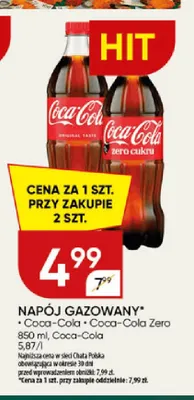 Napój gazowany Coca-Cola Zero promocja w Chata Polska