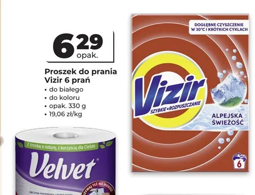 Proszek do prania Vizir 6 prań do koloru promocja w Odido