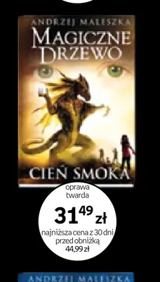 Książka Magiczne Drzewo Cień smoka oprawa twarda Andrzej Maleszka promocja w Empik