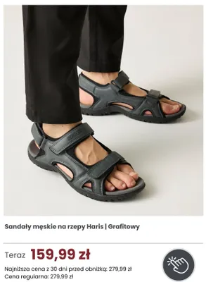 Sandały męskie na rzepy Regatta Haris promocja w Regatta