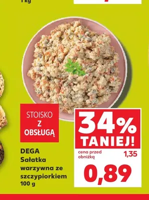 Sałatka warzywna ze szczypiorkiem Dega promocja w Kaufland