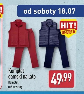 Komplet damski na lato promocja w Aldi