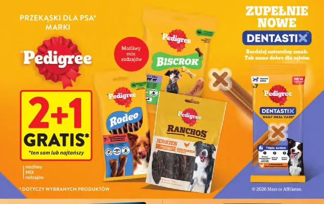 Przekąska dla psa Pedigree Dentastix promocja w Intermarche