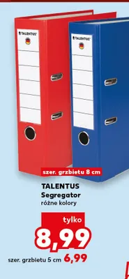 Segregator Talentus szerokość grzbietu 8 cm promocja w Kaufland