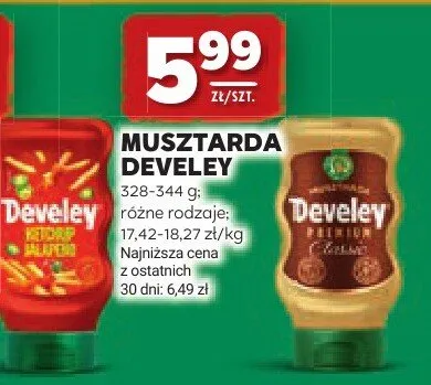 Musztarda Develey promocja w Stokrotka