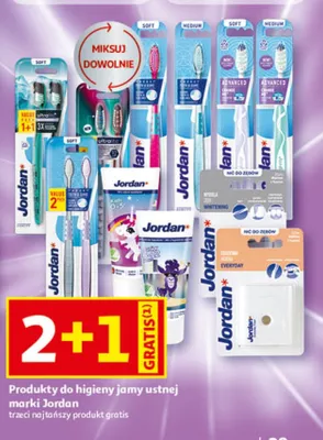 Produkty do higieny jamy ustnej marki Jordan promocja w Auchan