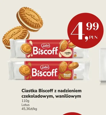 Ciastka Biscoff z nadzieniem czekoladowym Lotus promocja w Market Point