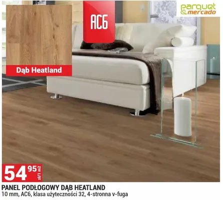 Panel podłogowy Dąb Heatland Parquet&Mercado 10mm AC6 klasa użyteczności 32 4-stronna v-fuga promocja w Merkury Market