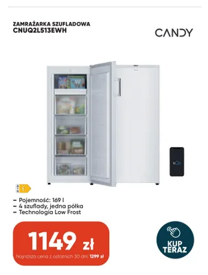 Zamrażarka szufladowa Candy promocja w Max Elektro