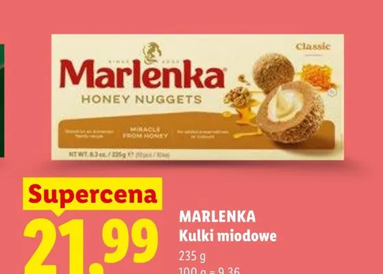 Kulki miodowe Marlenka promocja w Lidl