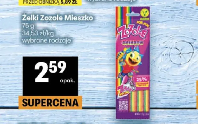 Żelki Rainbow Zozole Mieszko promocja w Delikatesy Centrum