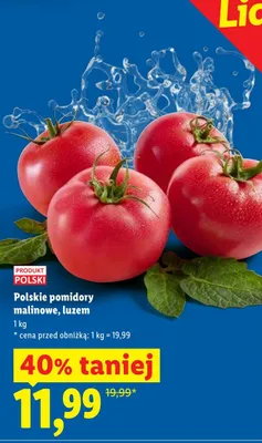 Pomidory malinowe luzem polskie promocja w Lidl