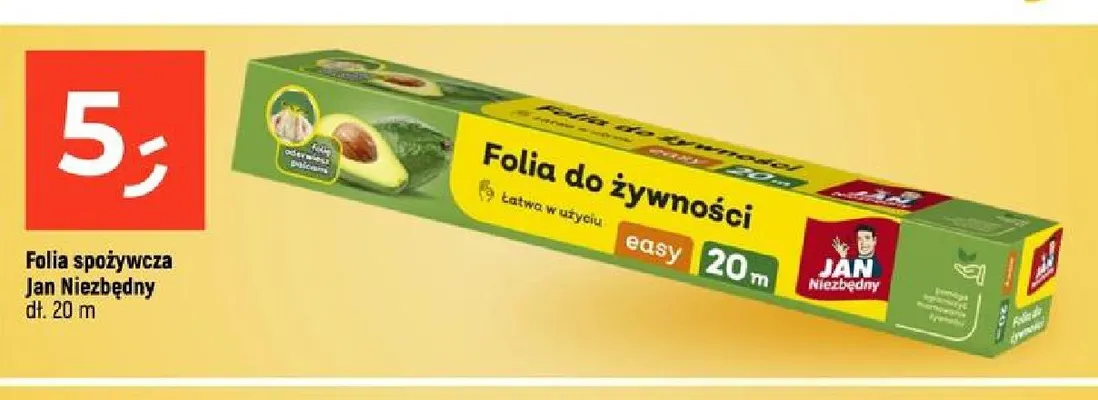 Folia spożywcza Jan Niezbędny 20 m promocja w Dealz