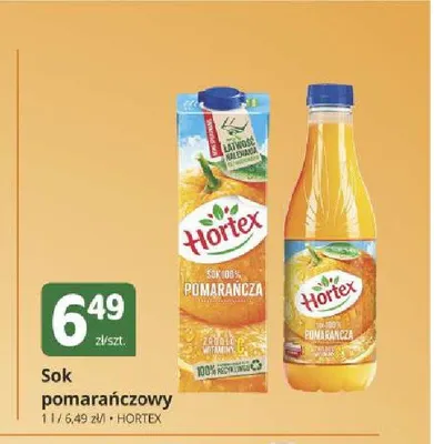 Sok pomarańczowy Hortex promocja w Marketvita