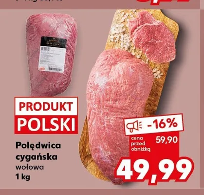 Polędwica cygańska wołowa promocja w Kaufland