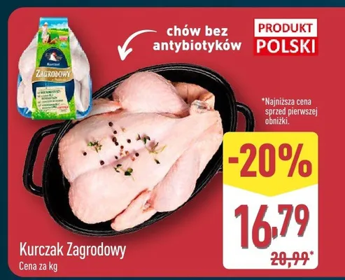 Kurczak Zagrodowy promocja w Aldi