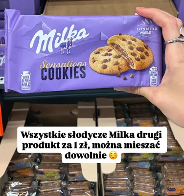 Ciastka Milka Sensations Cookies promocja w Biedronka