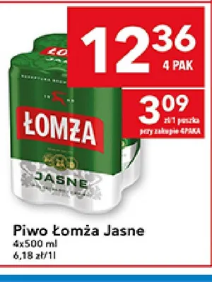 Piwo Łomża Jasne promocja w LEWIATAN