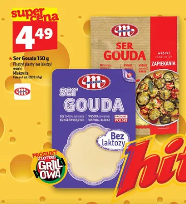 Ser Gouda Mlekovita plastry promocja w TOPAZ