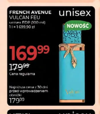 Woda perfumowana French Avenue Vulcan Feu promocja w Drogerie Jawa