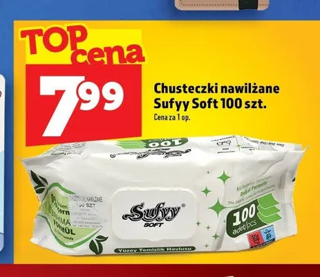 Chusteczki nawilżane Sufyy Soft promocja w TOPAZ