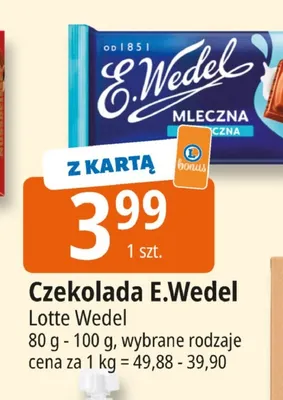 Czekolada E.Wedel promocja w Leclerc