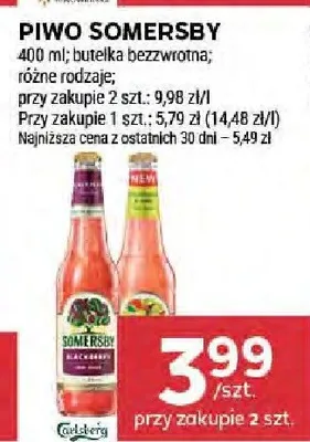 Piwo Somersby promocja w Stokrotka